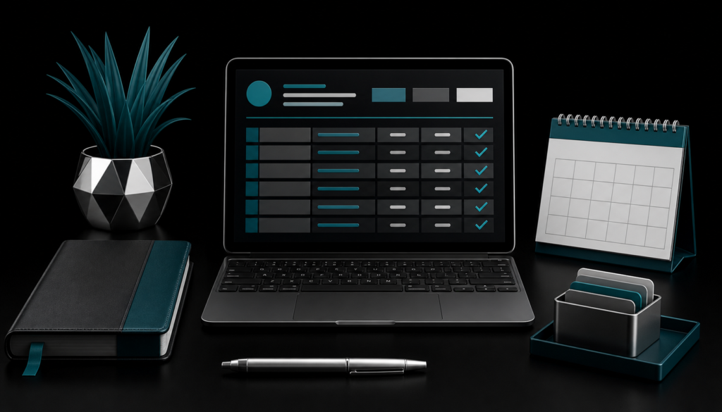 QuickBooks Online monthly bookkeeping workspace